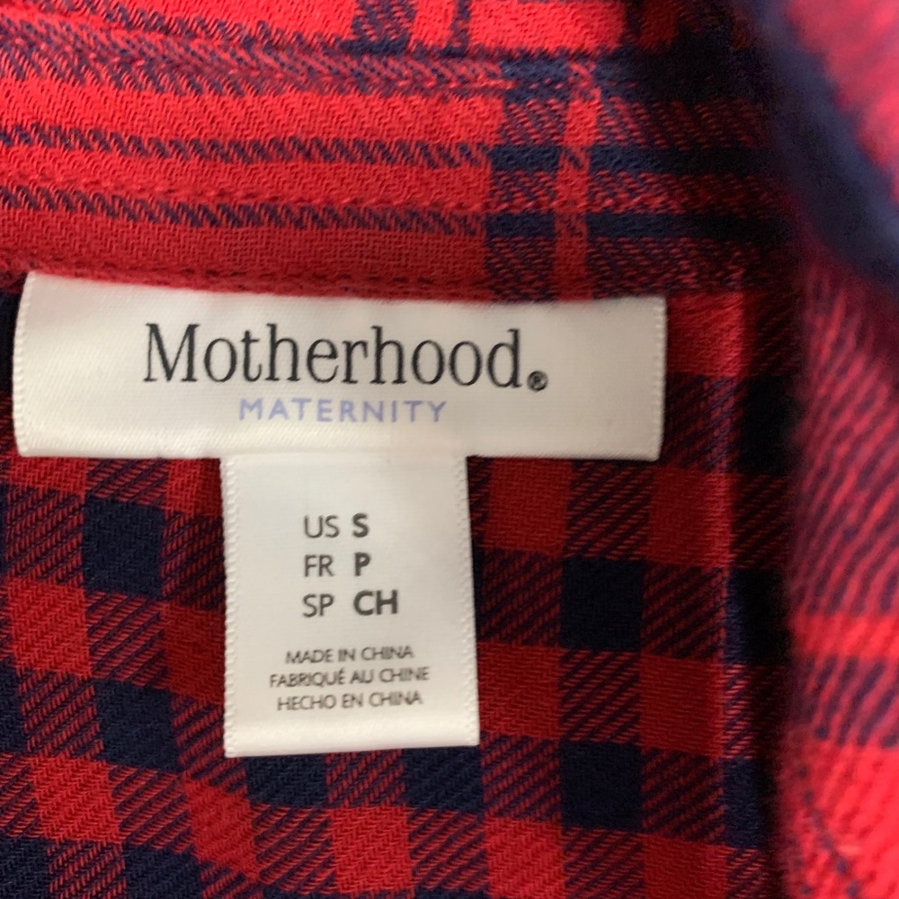 Small maternity flannel button down - Picture 3 of 3
